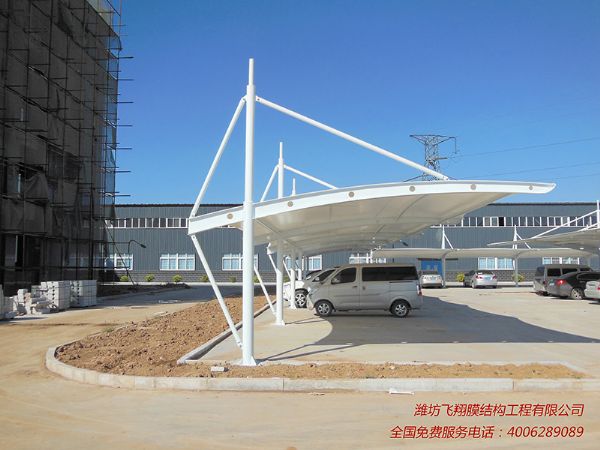 广饶瑞特新材料膜结构车棚